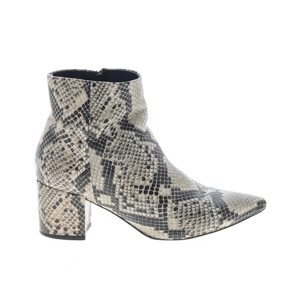 Marc Fisher Snakeskin Pattern Ankle Booties - Picture 2 of 2